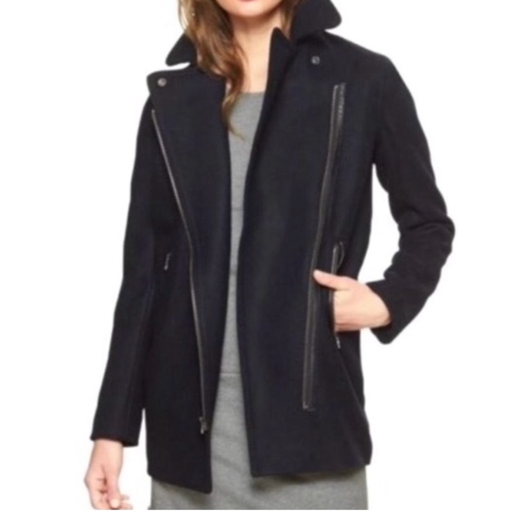 GAP Women's Black Pea Coat